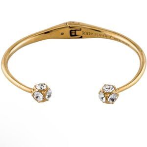 NWOT New Kate Spade Rose Gold Crystal Lady Marmalade Open Cuff Bracelet